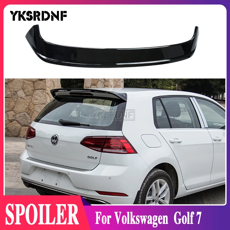 For Volkswagen VW Golf 7 Spoiler 2014-2019 Car ABS Plastic Unpainted Primer Color Rear Trunk Boot Wing Spoiler