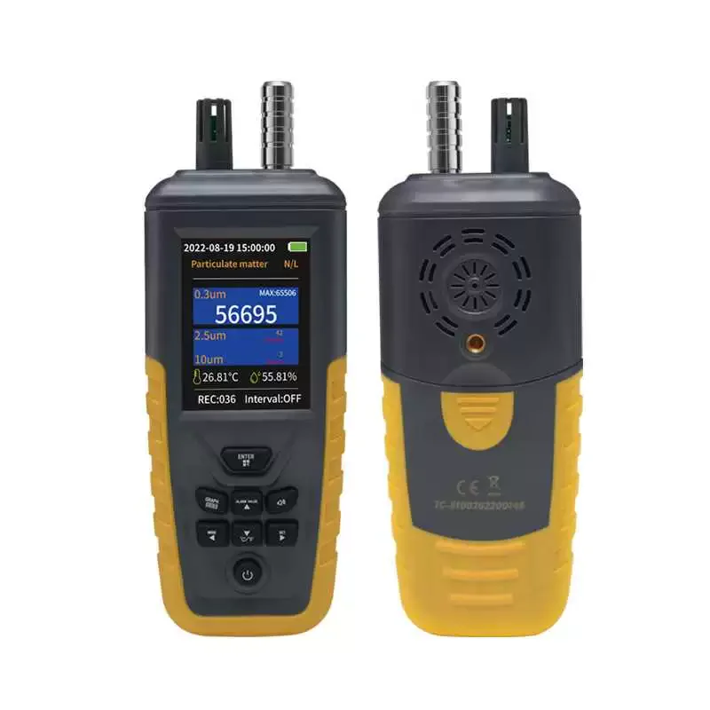 

Dust Particle Counter PM2.5 Temperature and Humidity Portable Multifunctional Gas Detector