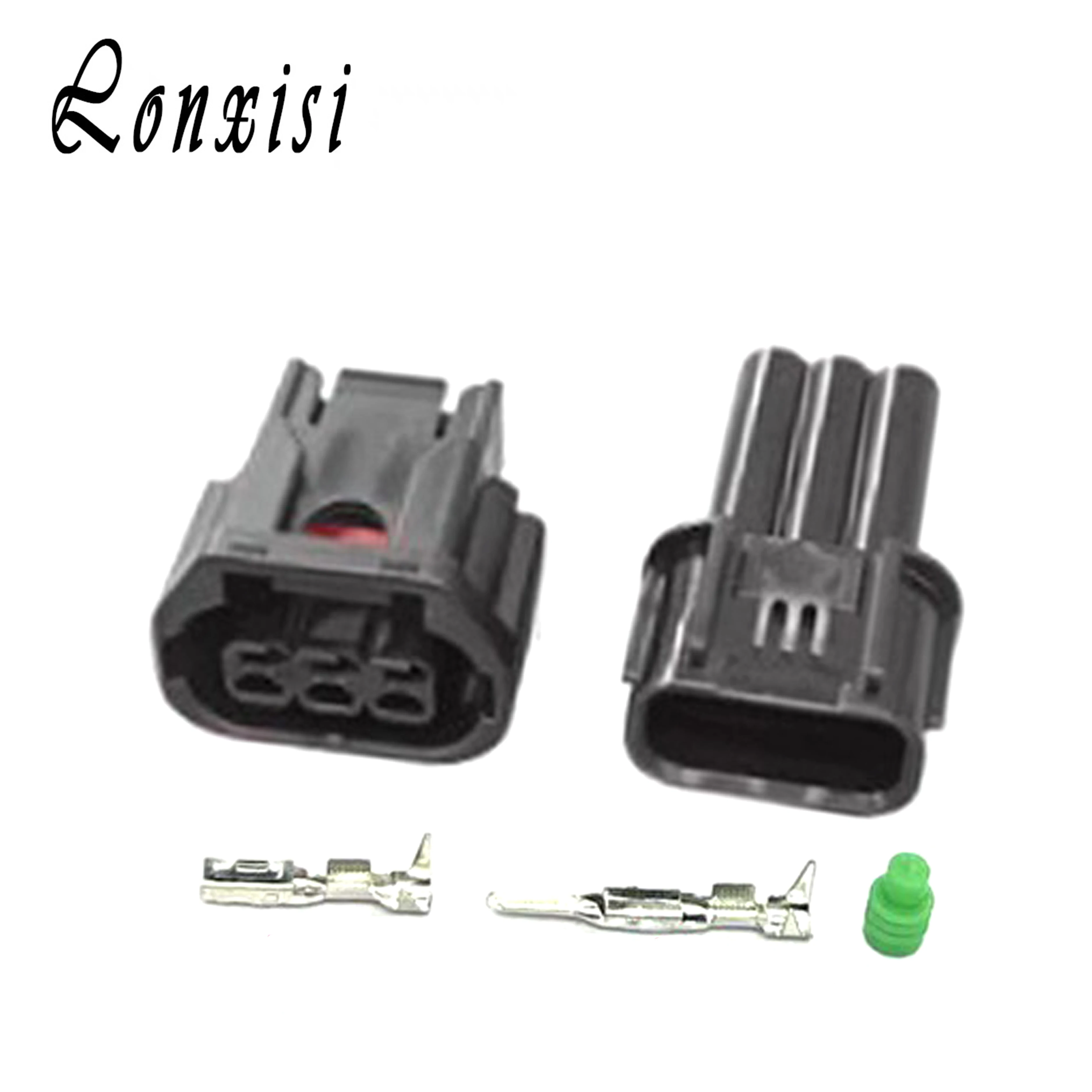 3 Pin 6189-7494 Car Waterproof Connector MaleFemale LED Fog Light Socket Daytime Running Light Plug For Honda