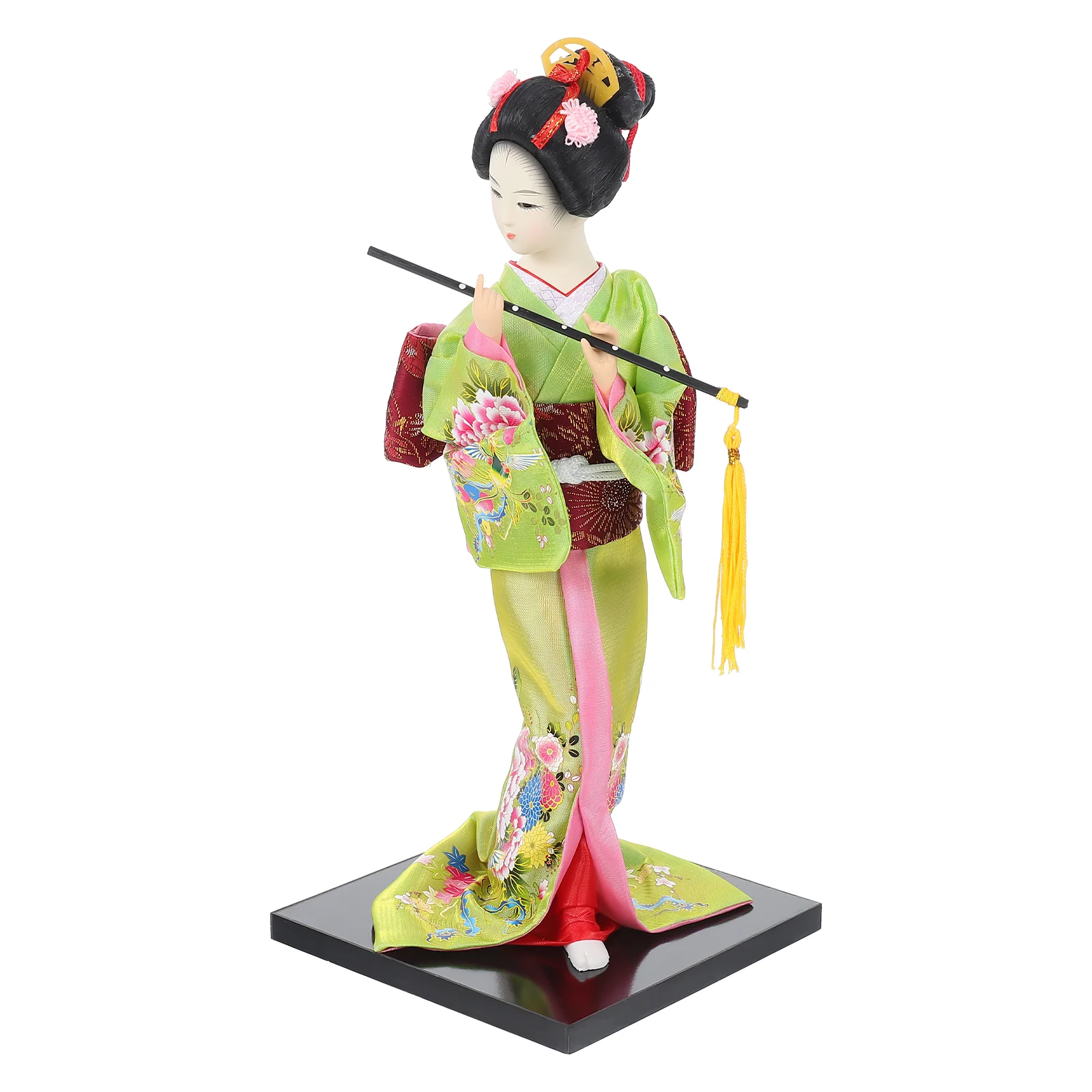 Figurines Japanese Handmade Dolls Toys Desktop Ornament Accessories Samurai Kimono Colorful