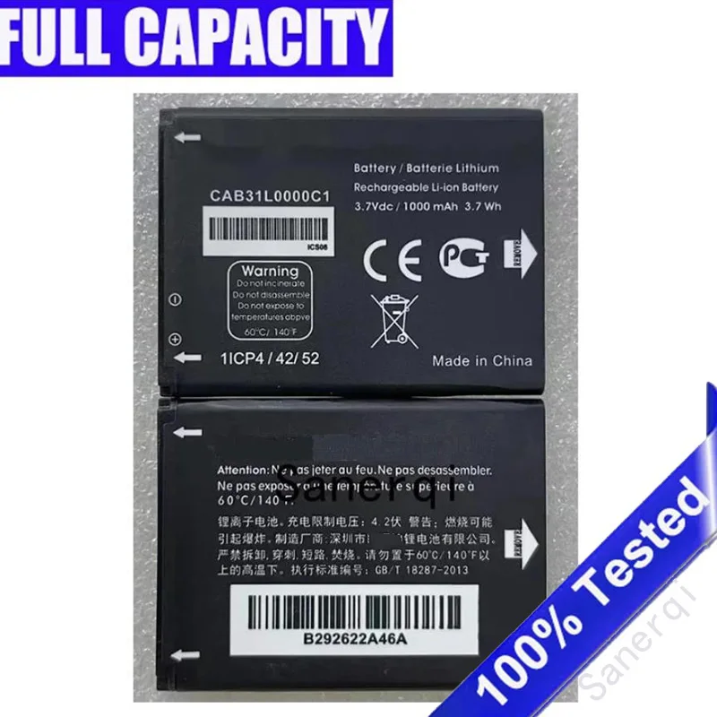 For Alcatel i808 A383G VF555 OT-3040 TCL T66 A890 One Touch 282 813 890D CAB31L0000C1 CAB31L0000C2 SmartPhone Batteries