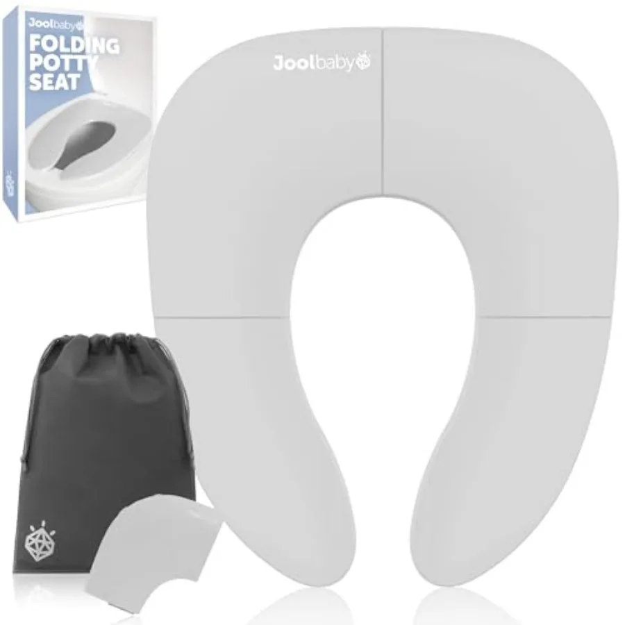 

Folding Travel Potty Training Seat for Toddlers, Fits Round and Oval Toilets, Non-Slip Suction Cups, Includes Free Travel Bag