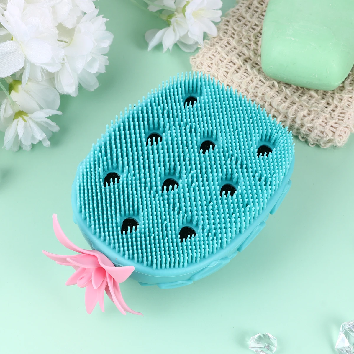 

Ergonomic Bath Ball Scrubbing Durable Silicone Shower Scrubber Body Massage Bathing Brush Women Men Durable Material Clean Bath