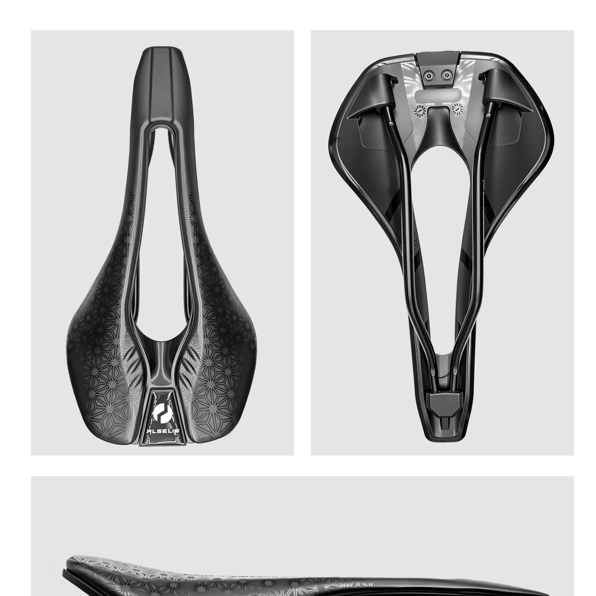 Plselis Leichter Rennrad-Sattel mit Hohlraum-Design, Atmungsaktiv, 280g, Rennrad-Zubehör – Detail 20