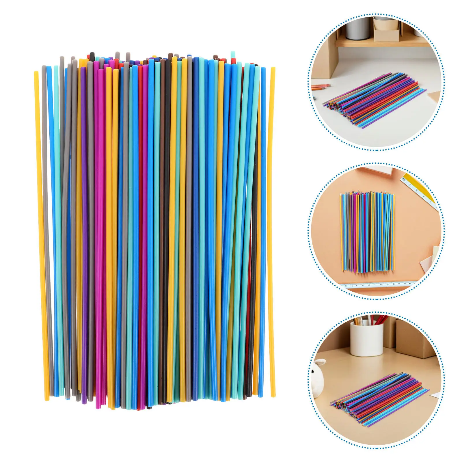 

260Pcs Pcl Filament Refills Printing Pen Filament 2.5mmx15cm Assorted Colors for 3D Printer Pen Refills DIY Creative