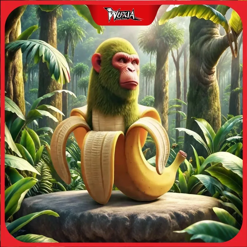 

В наличии аниме Tung Tung Sahur Tralalo Brainrot Фигурка Шимпанфора Bananini Сумка Брелок Украшения Забавная Кукла для Подарочных Игрушек