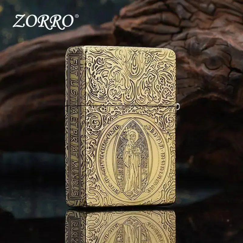 Zorro 906 external hinge 1935 replica kerosine lighter, pure