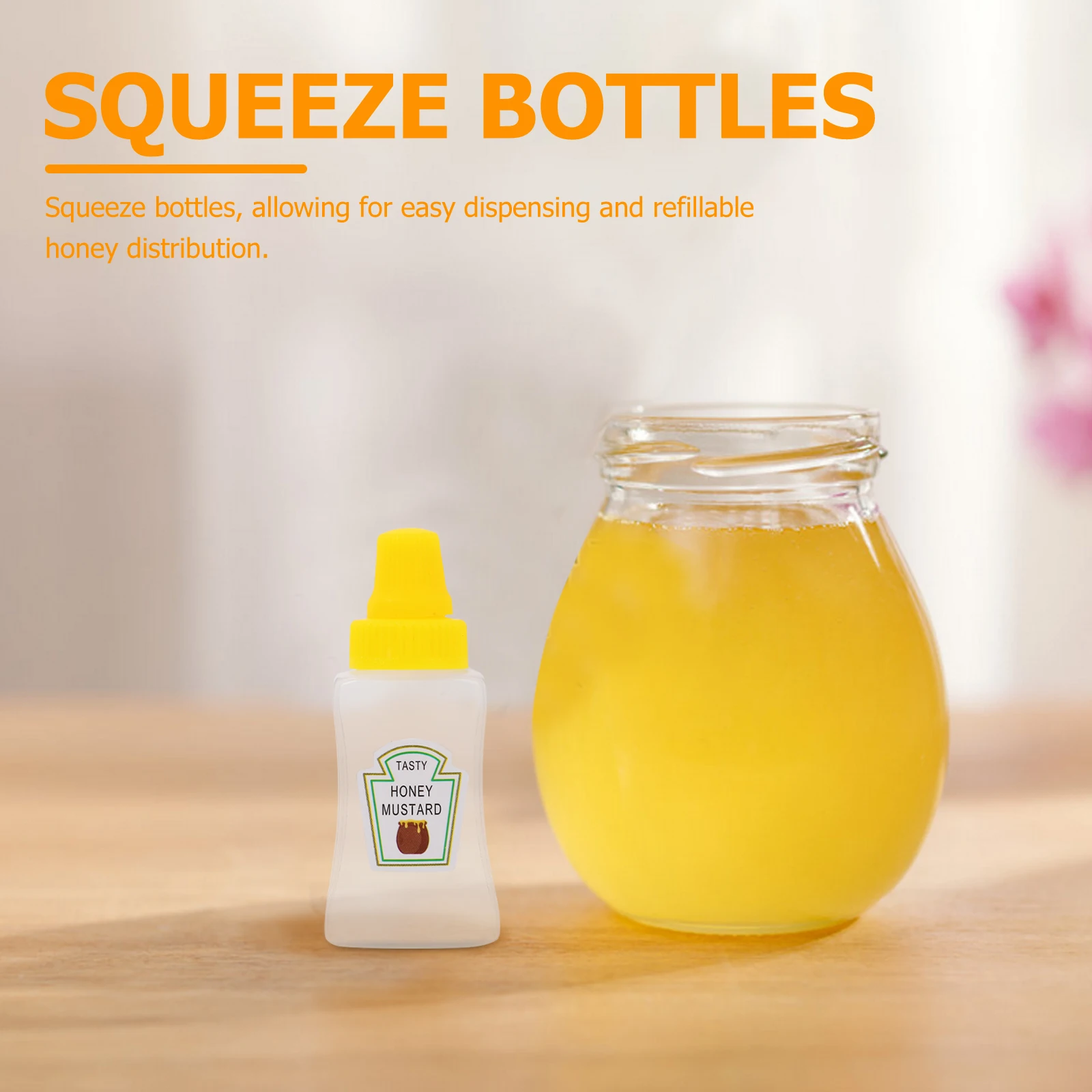 

4pcs Condiment Leak Proof Salad Dressing Ketchup Squeeze Mini Sauce Containers Portable Mini Sauce Containers Dining Set