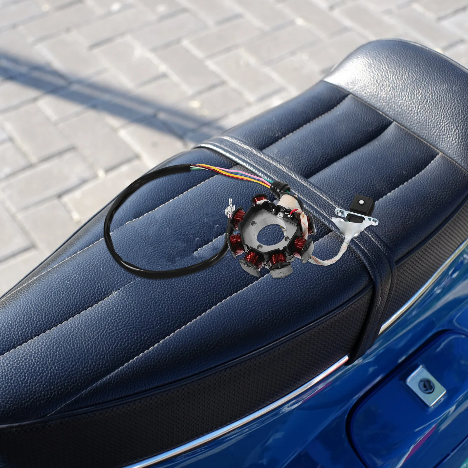 

Engine Coil Plate For Motorcycle Atv High Performance Ignition Module Replacement Durable Spark Plug Part Cable Adapter