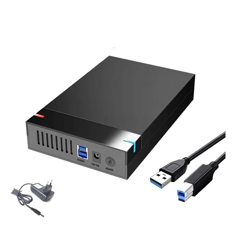 Top-3.5 Inch SATA To USB 3.0 HDD Case - External Hard Drive Enclosure, Data Transfer,HDD Box For PC And Laptop