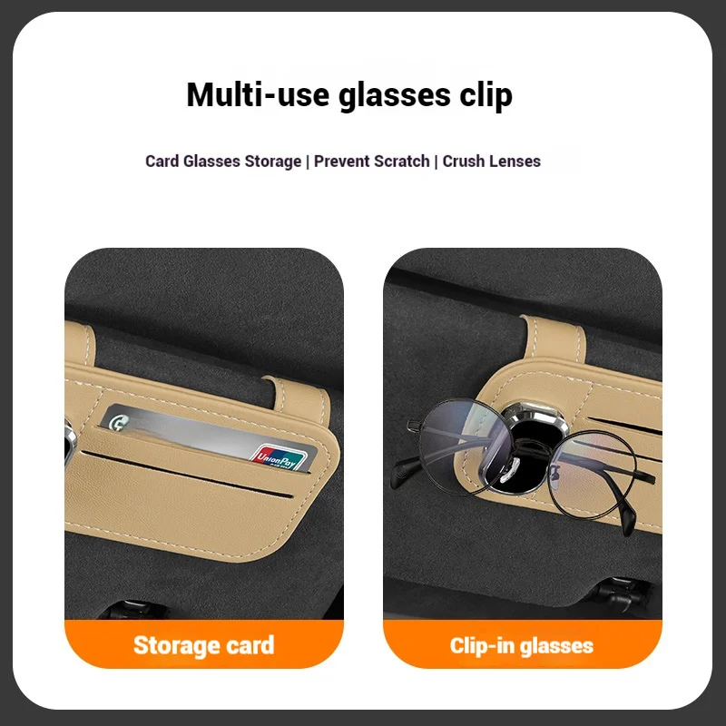 Multifunction BYD Car Sunglasses & Card Visor Clip - Image 4