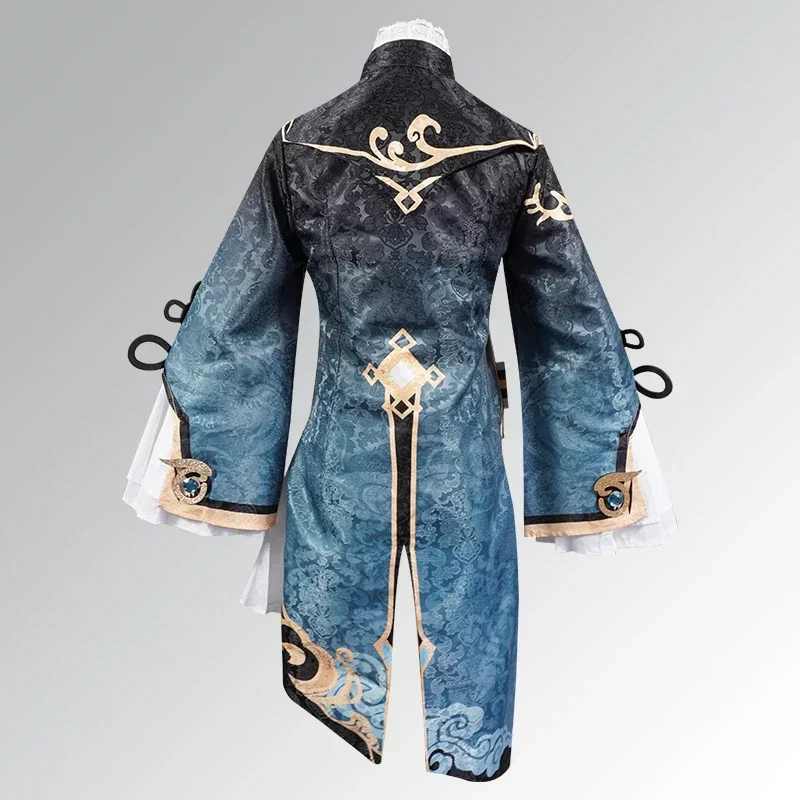 Genshin Impact Xingqiu Cosplay Costume Adult Carnival Uniform Wig Anime Halloween Party Costumes Masquerade Women Game