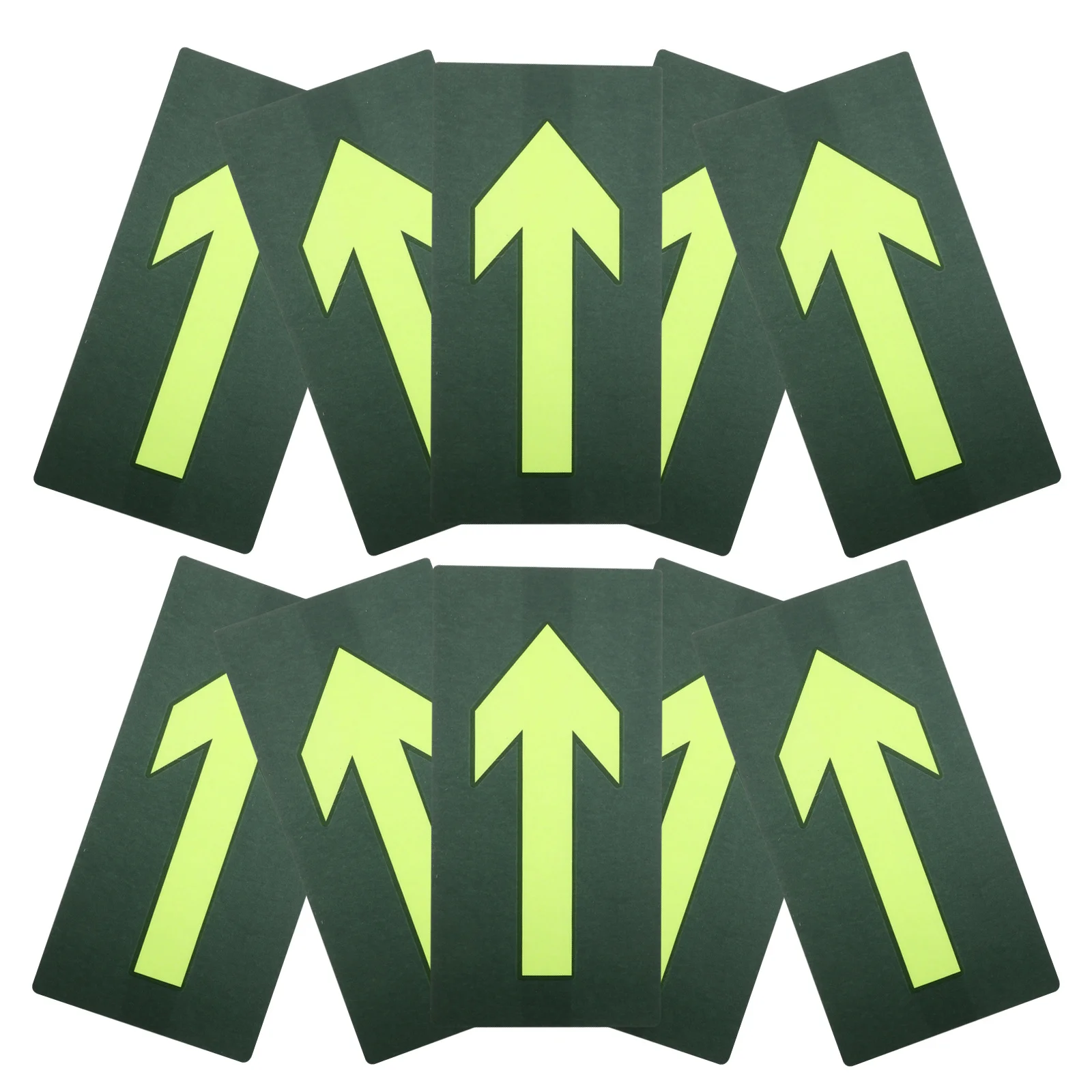 10 Pcs Arrow Direction Signs Adhesive for Market Markers Arrows Decorative Decals Exit Stickers
