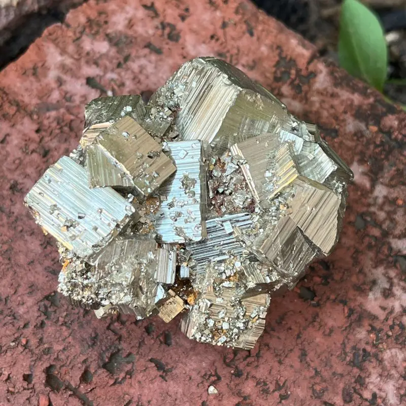 Natural Raw Pyrite Cube Cluster - Crystal Specimen for Energy Healing, Home Decor, Feng Shui & Mineral Collection