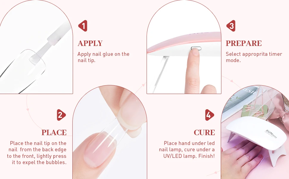 LINMANDA Mini Nail Dryer Lamp 6W LED UV Portable Nail Dryer Curing Lamp Light for Gel Based Polish with 45s/60s Timer Setting