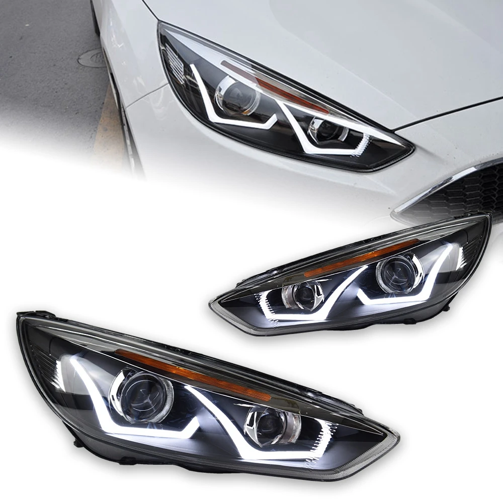 AKD Car Styling for Ford Focus Headlight 2015-2017 Focus 4 LED Head Lamp H7 D2H Hid Option Angel Eye Bi Xenon Beam Accessories