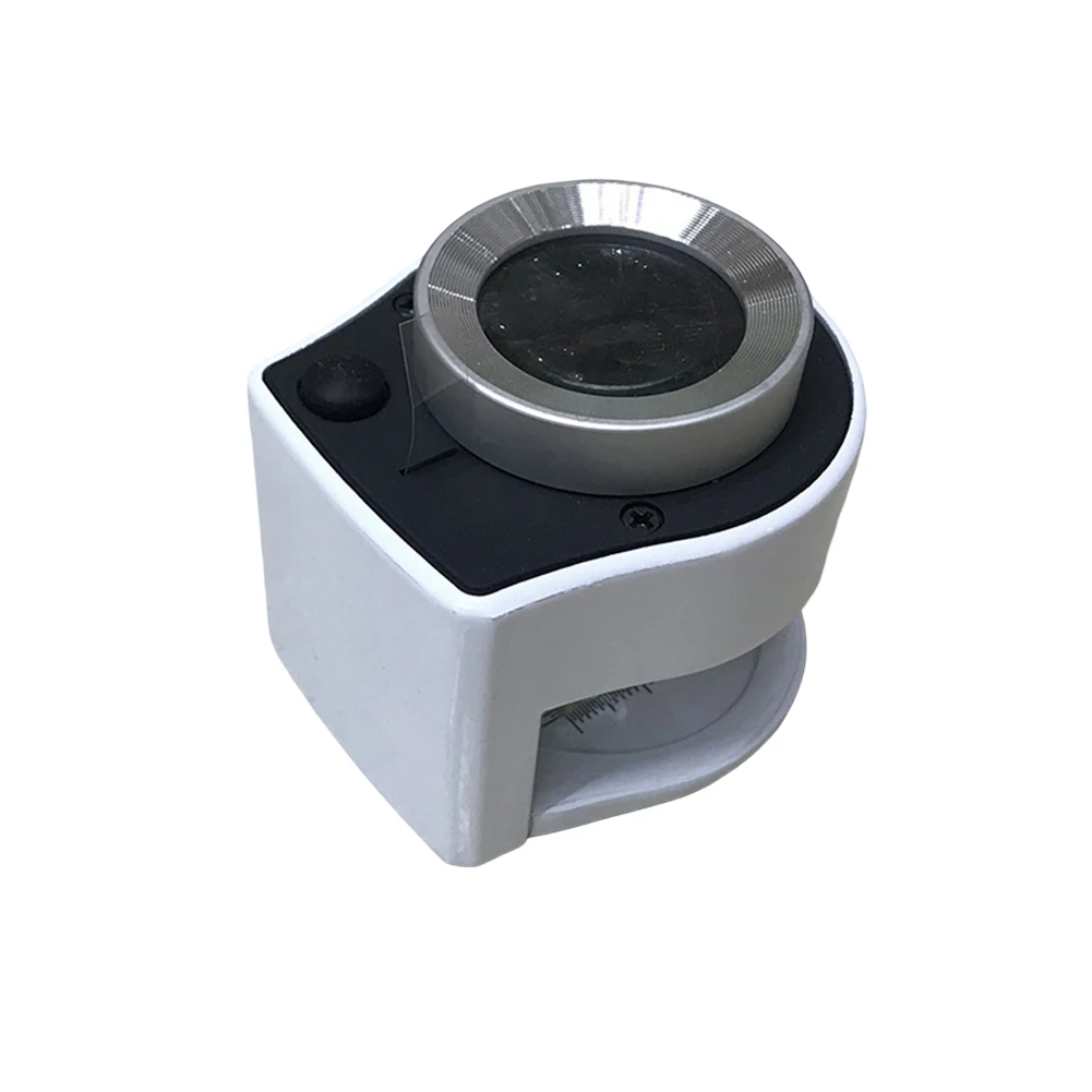 User-friendly 60X53X50mm 30x Magnifying Glass Bright Illumination Lightweight Tool Ultra-Portability For Collectors
