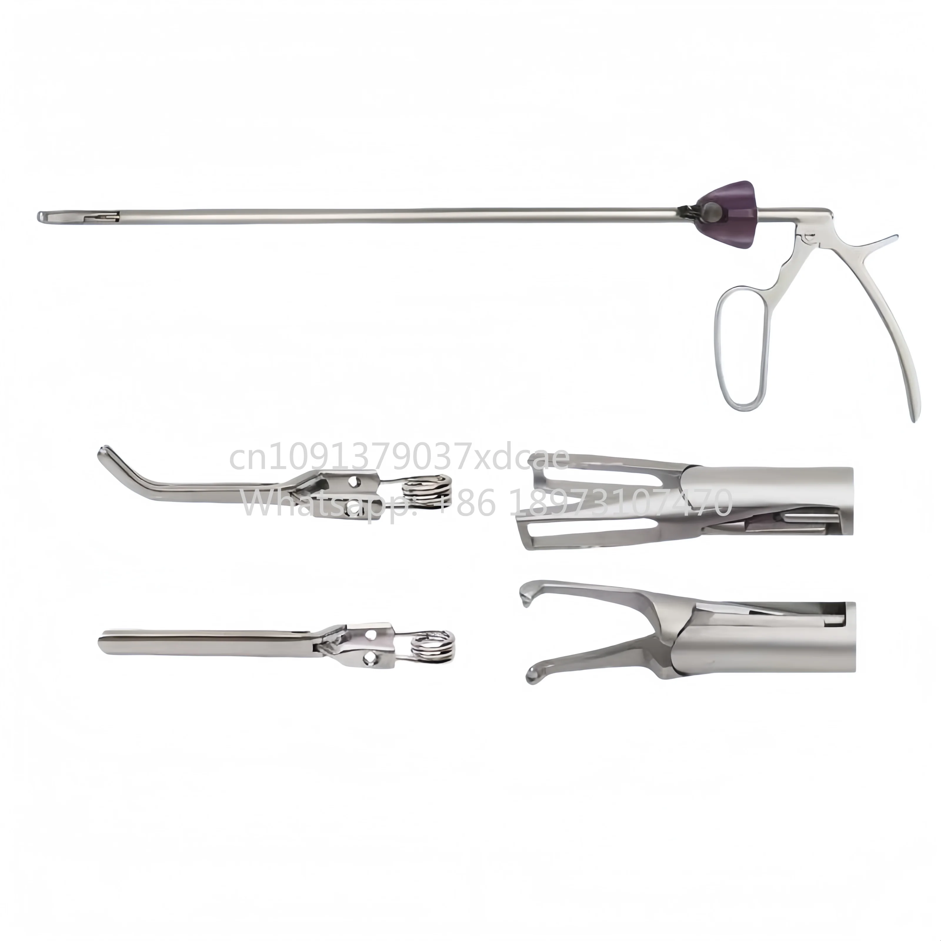 2026 New Factory Direct Manual Laparoscopic Bulldog Forceps | Straight/Curved Locking Hemostatic Vascular Occlusion Forceps Reus