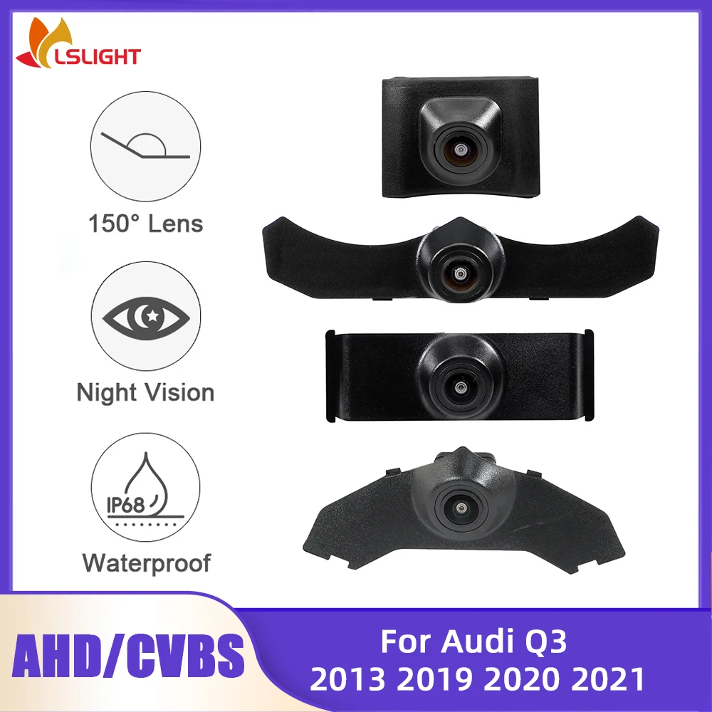 For Audi Q3 2013 2019 2020 2021 OEM Car Front View Camer Support CVBS 480P AHD 720P 1080P Night Vision Waterproof Color Monitor
