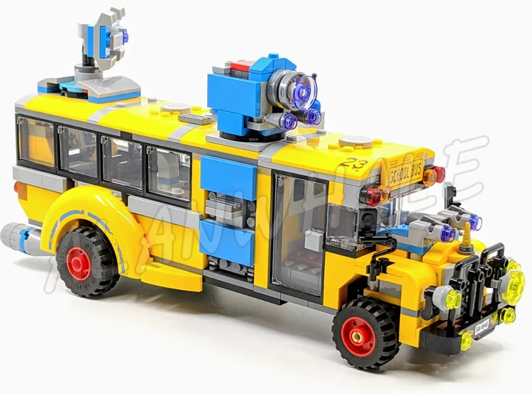 689pcs Hidden Side Paranormal Intercept Bus 3000 School Ghost Command Center 11462 Building Block Toys Compatible With Model