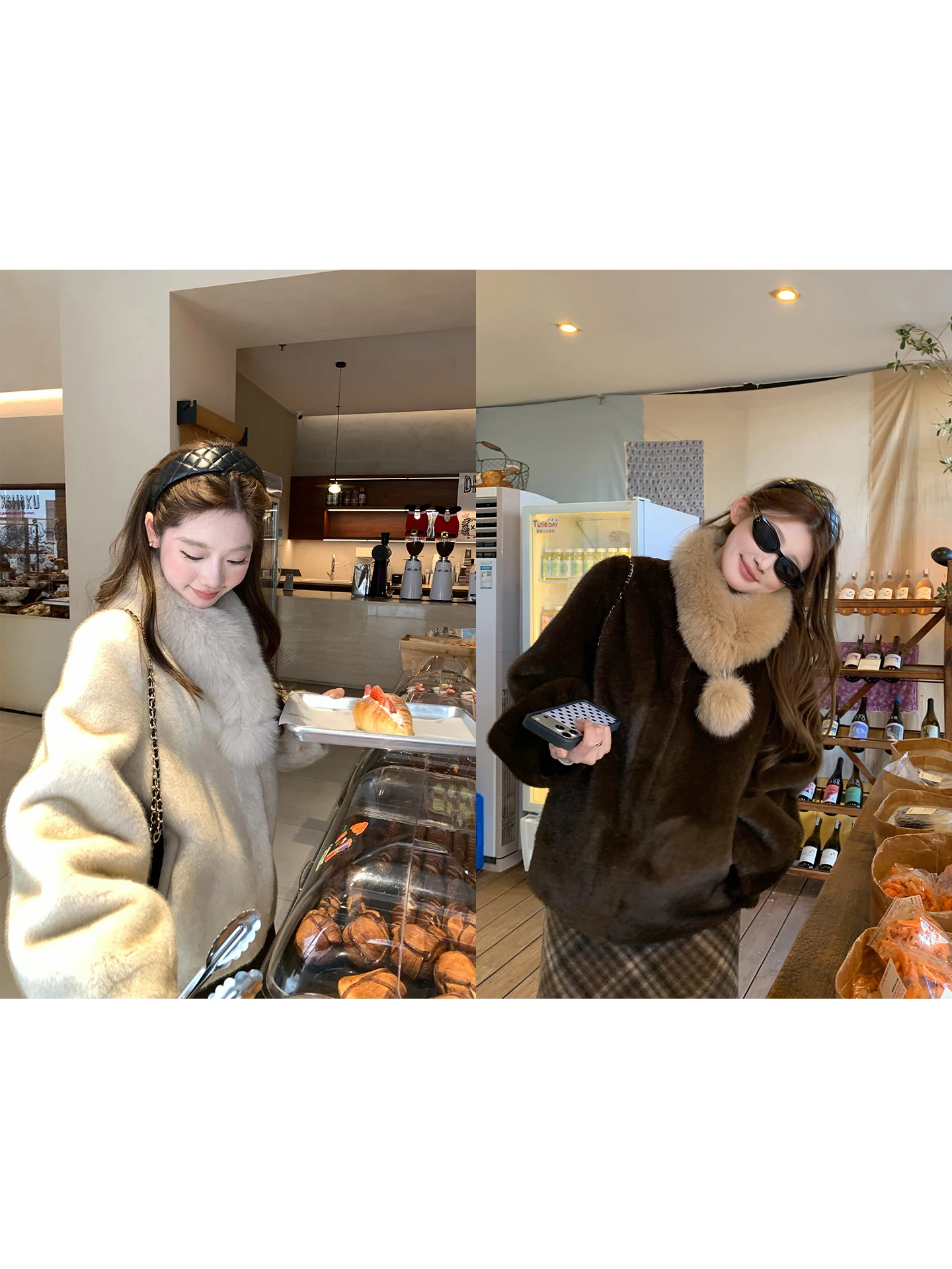 

Женская кожаная куртка с меховым воротником из цельной кожи, теплая, удобная, для активного отдыха, с круглым вырезом, цветная.