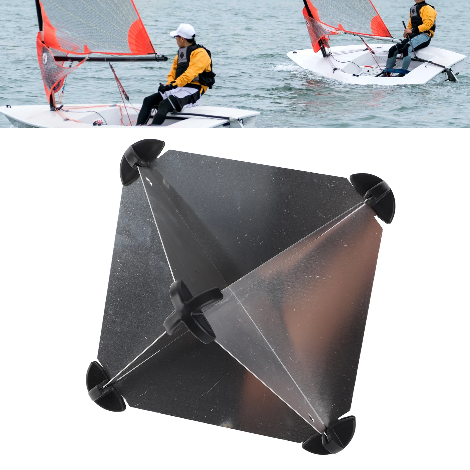 Octahedral Type Aluminium Radar Reflectors 12x12 Inches for Sailboats Motorboat Emergency Radar Reflector
