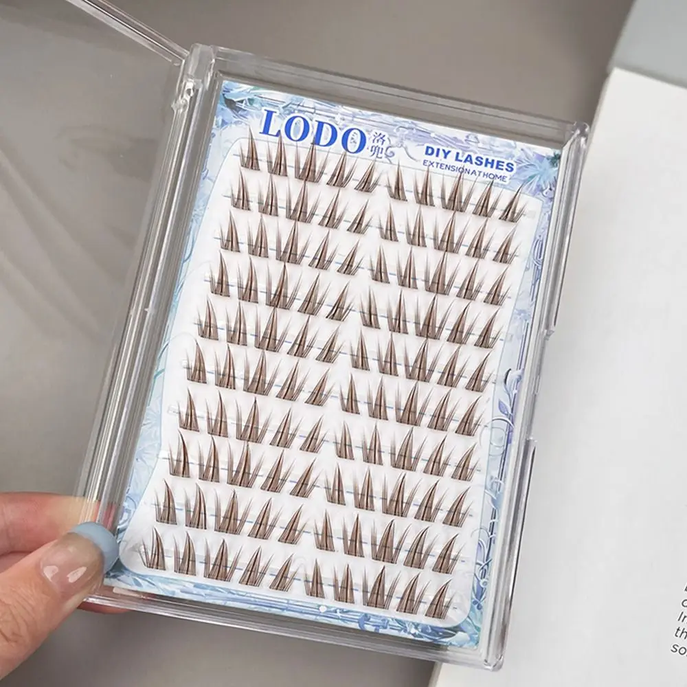 100Pcs Sunflower Design Manga for Barbie False Eyelashes Lightweight and Reusable Easy to Apply Cluster Lashes