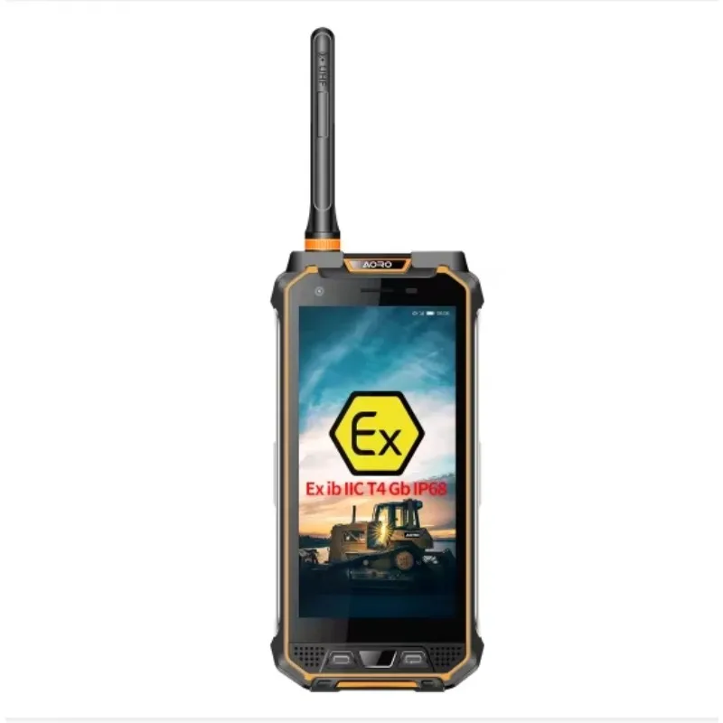 Aoro m5 à prova dwaterproof água portátil android poc ip68 dmr rádio atex iecex zona 1 atex smartphone vhf ou uhf dmr rádio telefone robusto