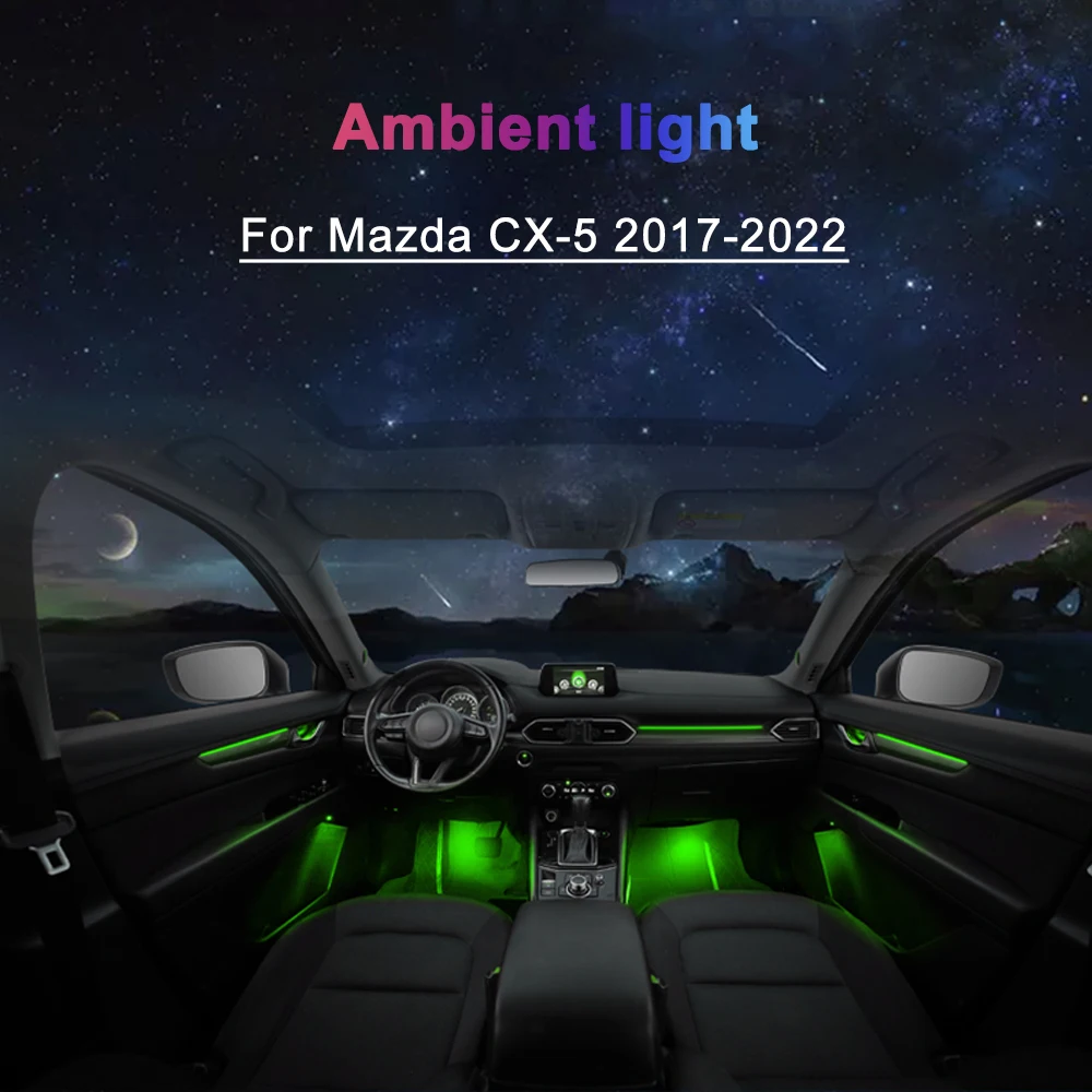 Symphony Car ambient light For Mazda CX5 CX-5 2017-2022 Auto Interior Decorative Door Handle Refitted Atmosphere lamp