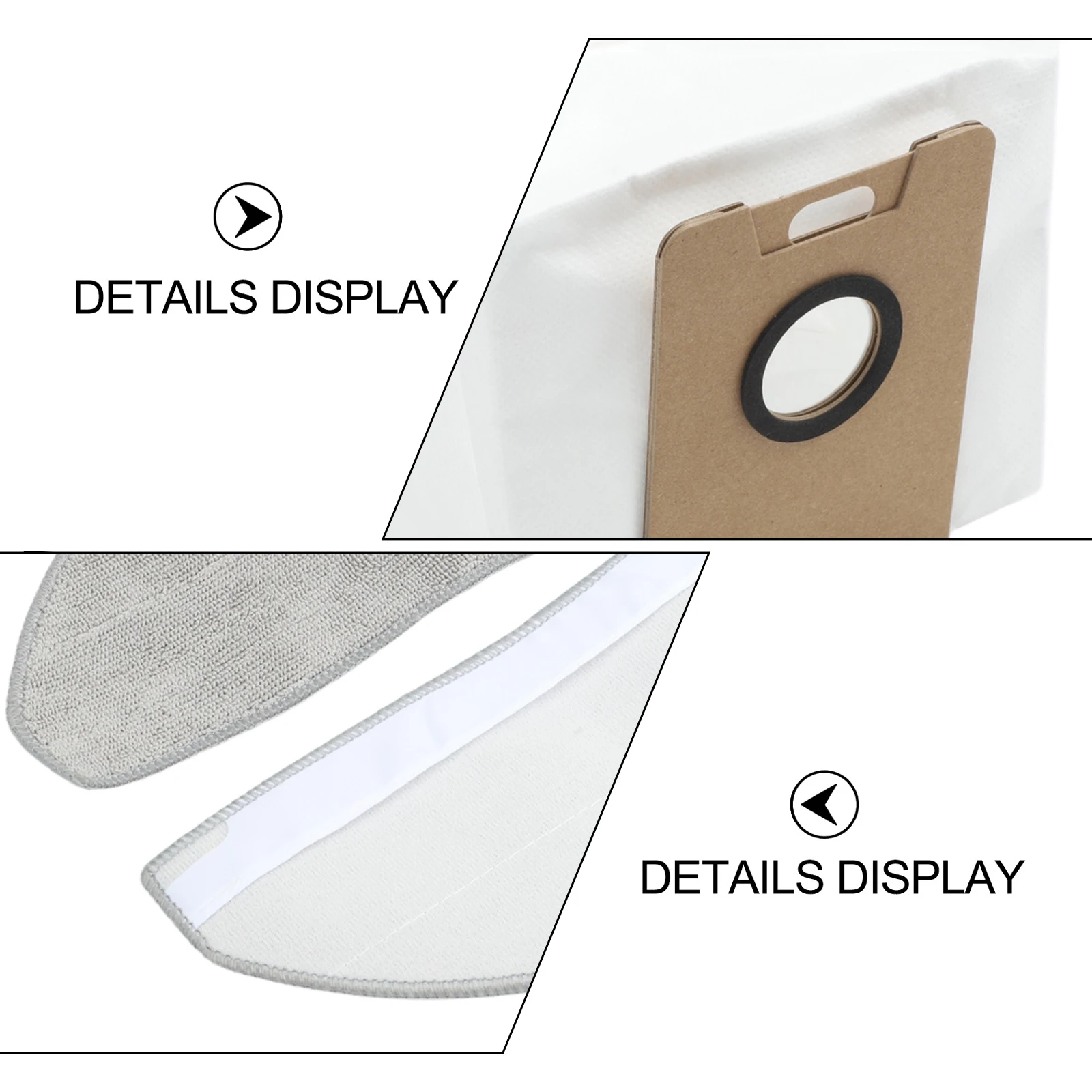 9pcs Dust Bags Collector Mop Pads Dust Bags Kit For Narwal For Freo S Robot Vacuum Cleaner Replacement Robot for sweeper Spare
