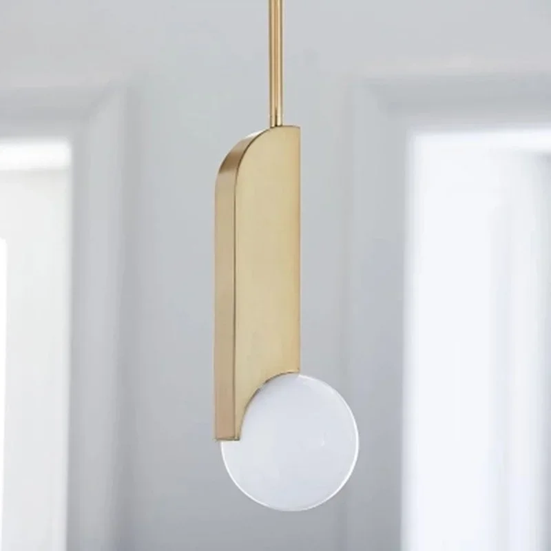 Music note high single pendant lights hanging lamp for reading bedroom living room dinner room restaurant salon local lighting