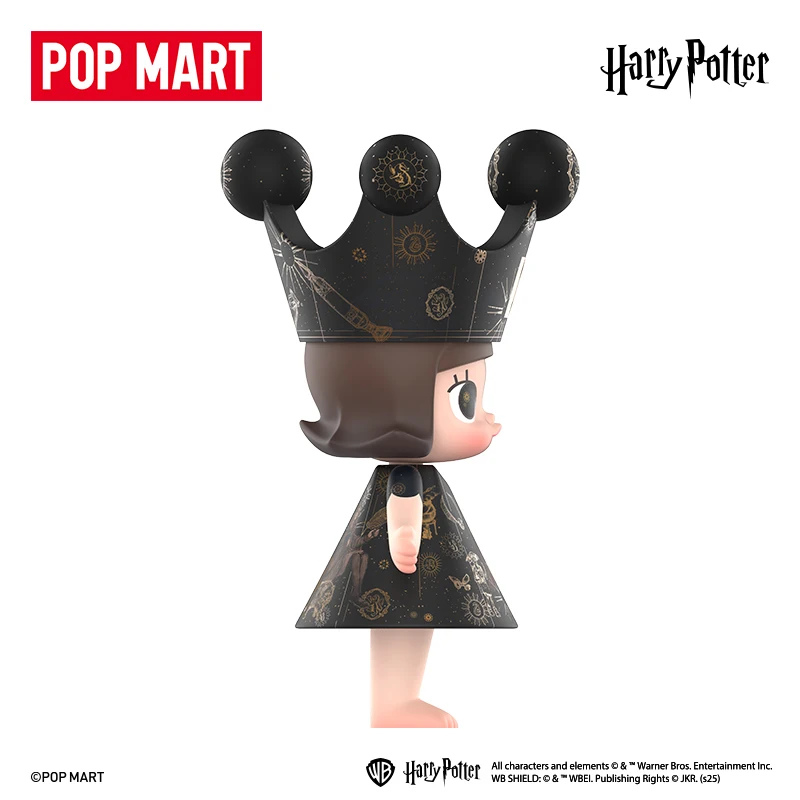 Autêntico POPMART Mega Space Molly Harry Potter 400% e 1000% Ornamento Figura de ação Coleção de batimentos cardíacos Tendência Presente de Natal