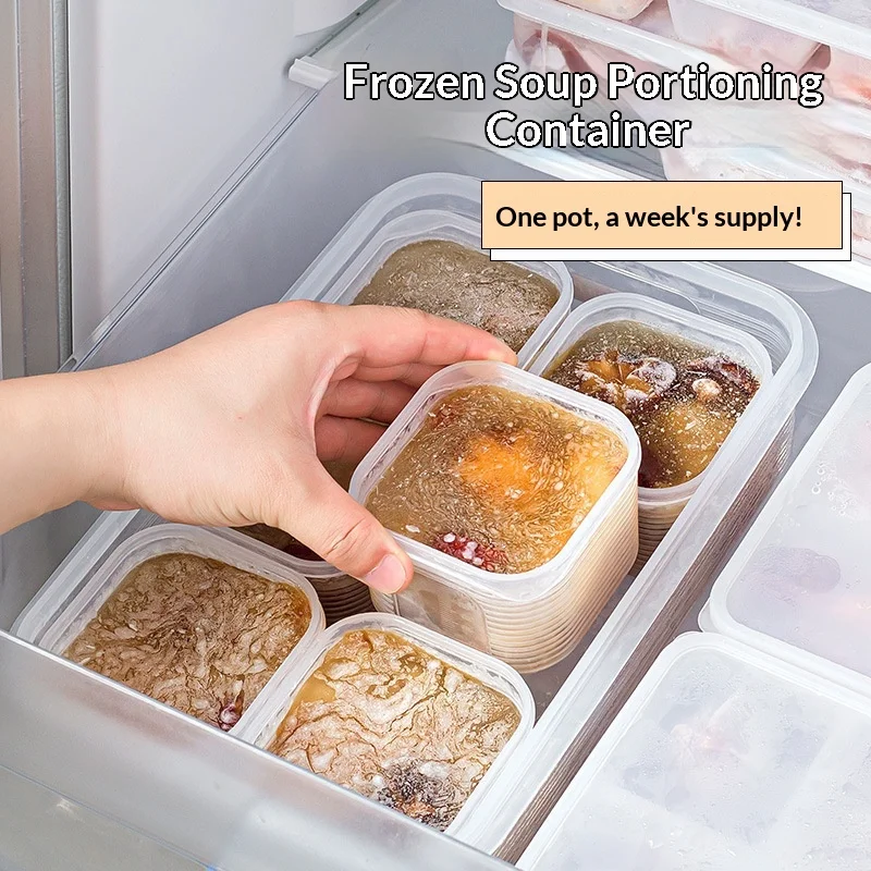 

Stackable 6-Grid Food Storage Box - Airtight Lid for Refrigerator, Kitchen Pantry Organizer for Fruits, Veggies & Seasoning Jars