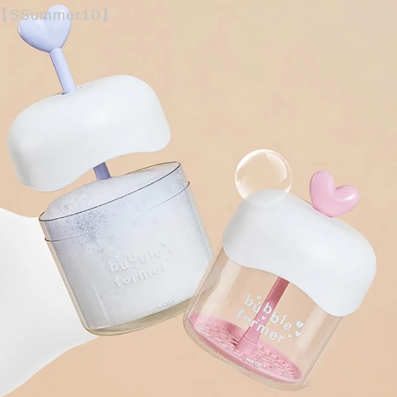 【SSummer10】Portable Foaming Cup Face Cleanser Device - Shower Bath Shampoo Gel Bubble Press Foamer Makeup Removal Tool【SS】