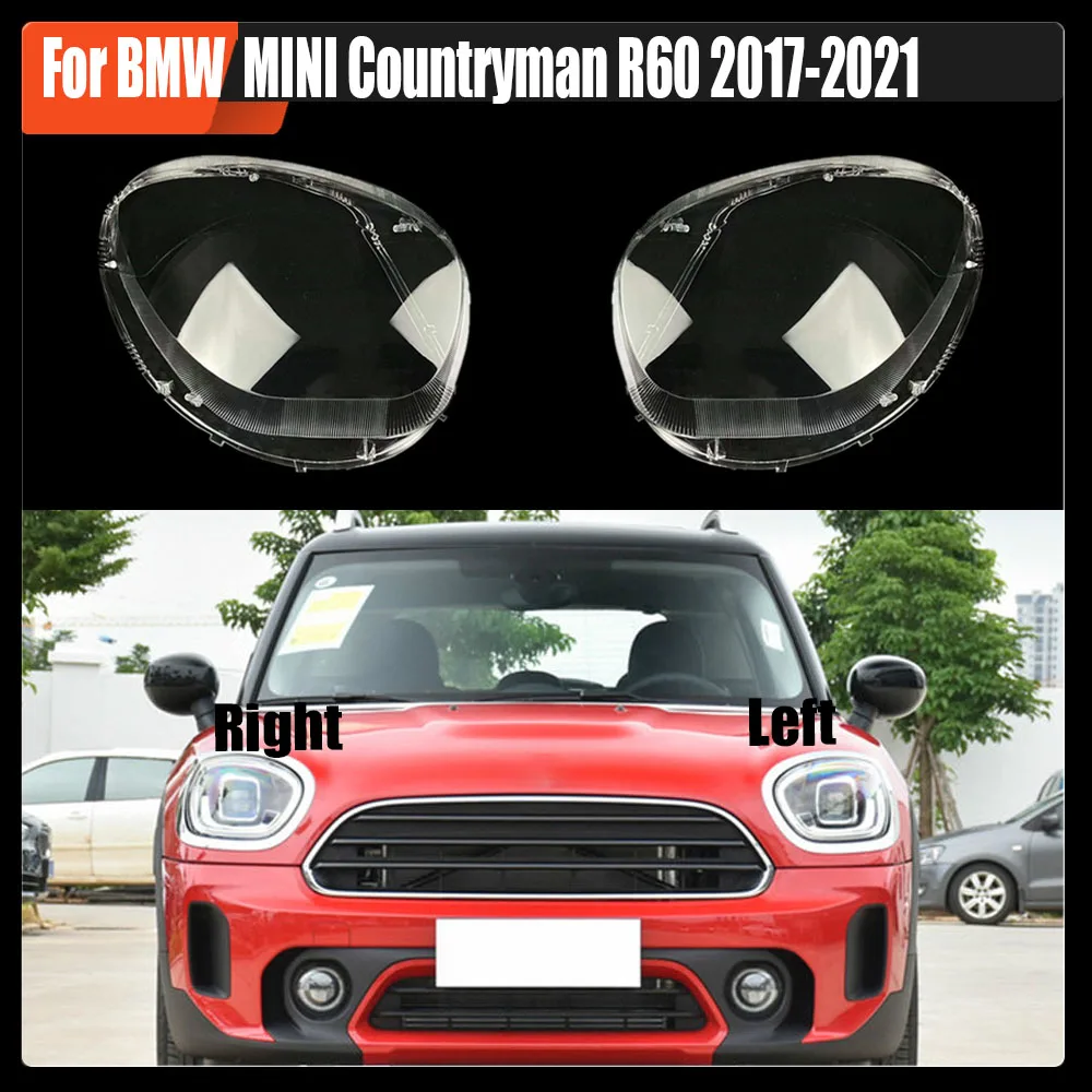 

For BMW MINI Countryman R60 2017-2021 Headlamp Cover Headlight Shell Lens Plexiglass Replace Original Lampshade