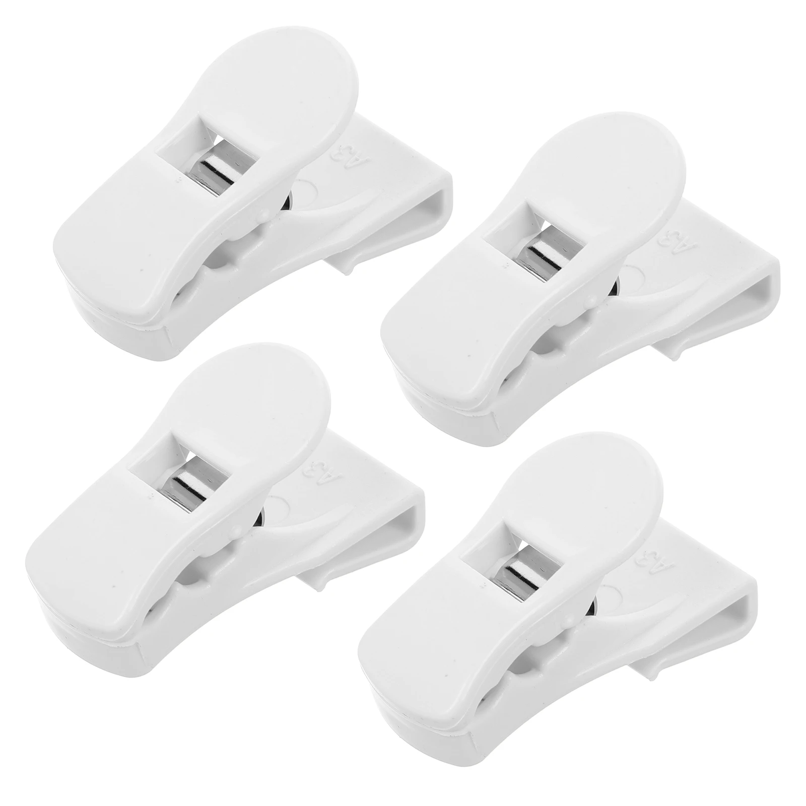 

4 Pcs Fridge Side Door Divider Storage Box Black Plastic Clips for ganizing Beverages Condiments Snacks in Refrigerator Door