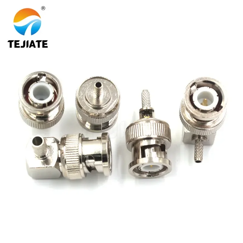 1PCS BNC-J/JW/K/KY Female Big Hexagon for RG58/RG142/RG136 Cable Line Adapter Connector Crimp