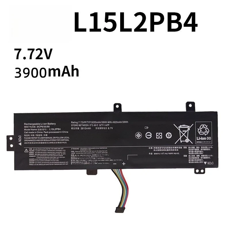High Performance Laptop Battery For Lenovo L15L2PB4 IdeaPad 510 15IKB ABR 310 15ISK IAP 3900mAh 7.72V Safe Durable Battery