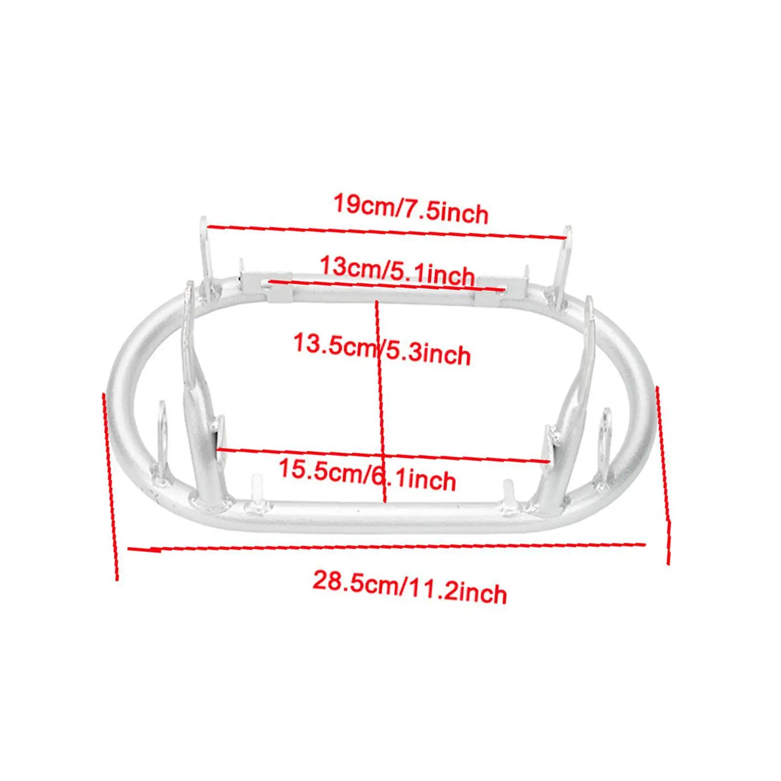 Motorcycle Front Light Rack Versatile Practical Easy to Use Double Lamp Holder Headlight Mount Support Motorcycle Light Frame