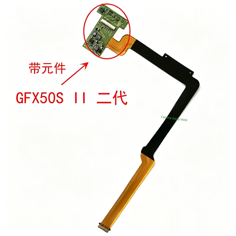 LCD Screen Flex Cable With Components For Fujifilm GFX50S II, LCD Display Connection Ribbon Flex Camera Repair Spare Part