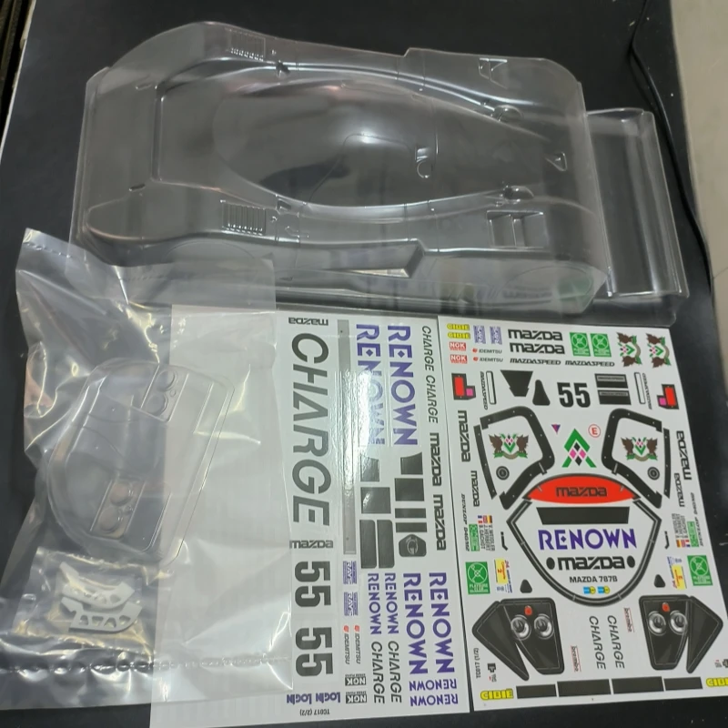 TC017 1/10 Mazda 787B Clear Drift Body Shell, 190mm width, 257mm Wheelbase Tamiya Chassis TT01 TT02