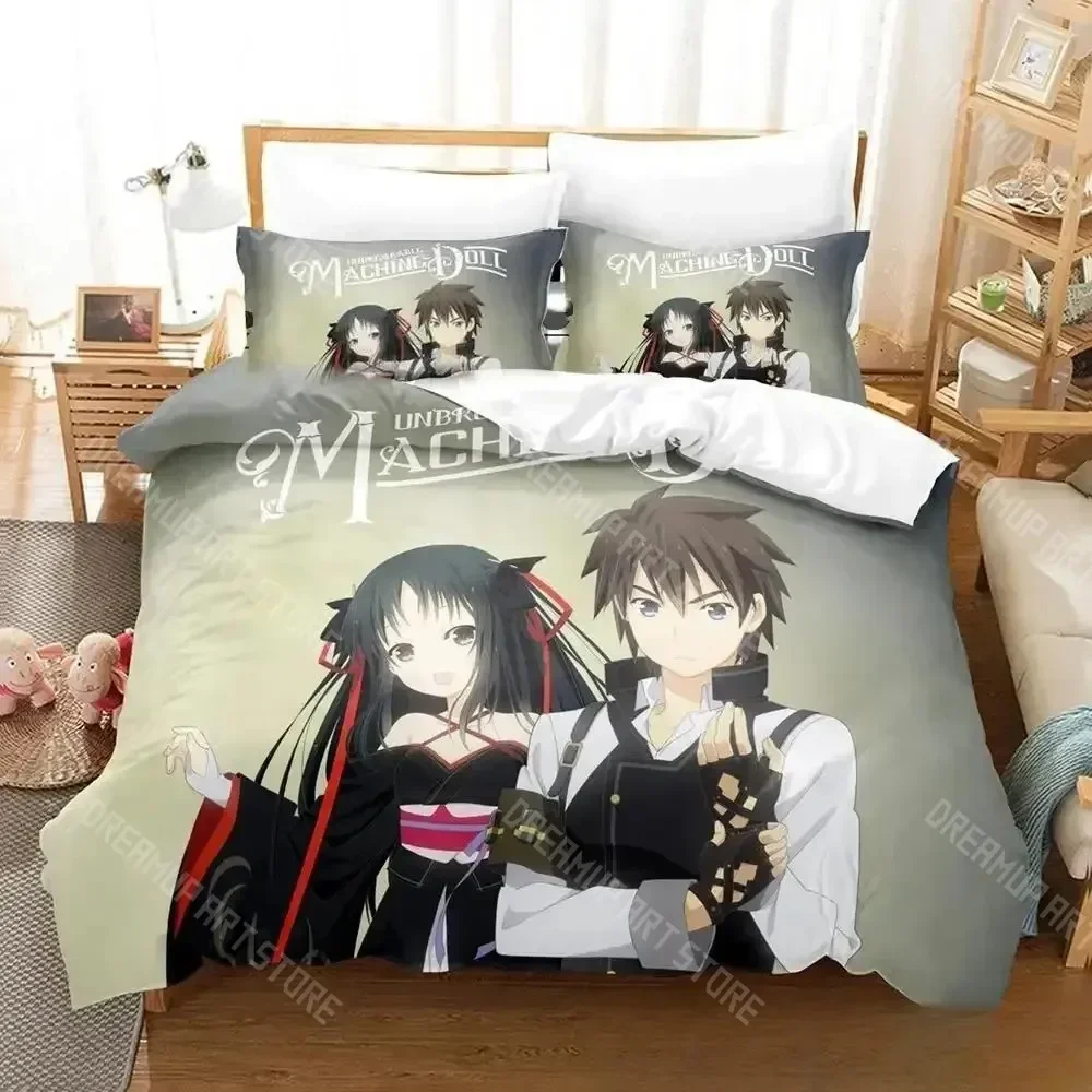 Exquisite 3D Print Unbreakable Machine-Doll Bedding Set Duvet Cover Bed Set Quilt Cover Pillowcase Comforter King Queen Size Boy