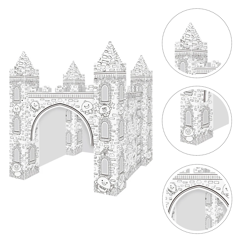 3D Coloring Puzzle DIY Toy Kit Kids Drawing Crafts Creative Patterns Safe Materials Stimulate Imagination Colorful