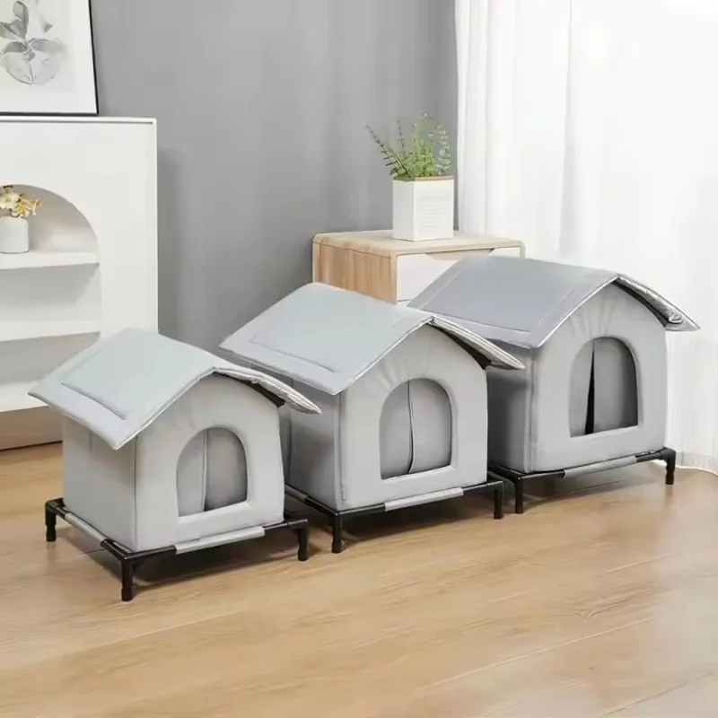 Stray Cat Houses With Mat Waterproof Windproof Winter Warm Foldable Pet Cave Nest Sleeping Beds For Outdoor Feral Cats Dog view 6
