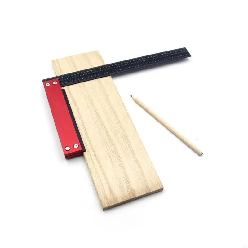 

L74C Aluminum Alloy Square Ruler Marking Gauge Protractor for Carpenter