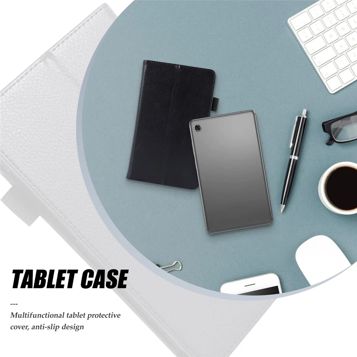 Practical-Tablet Case Tablet Case Flip Tablet Stand for Lenovo Tab M7 TB-7305F/7305X 7-Inch Tablet PC Case (Black)