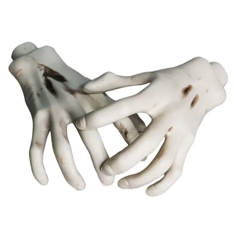 Realistic Life‑Size Fake Skeleton Hands Prop for Halloween Zombie Party Haunted House Scary Home Bar Decor
