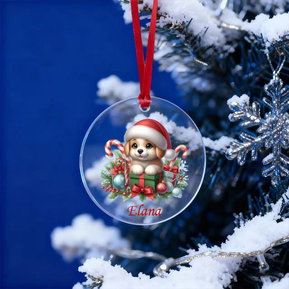 قطعة واحدة من زخارف نمط الاسم الشخصي المخصص، وديكورات العطلات، وهدايا عيد الميلاد، وهدايا عيد الميلاد #2