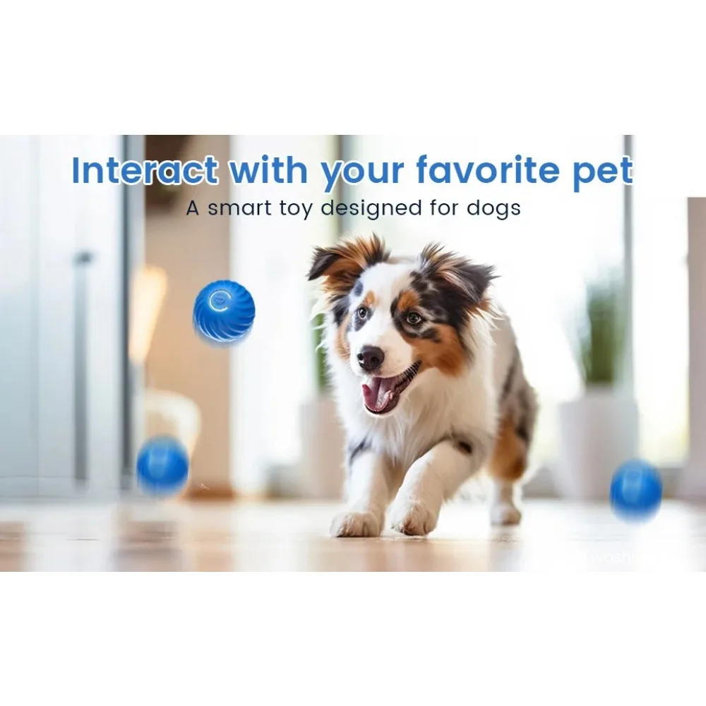 Dog Toy Ball Electronic Interactive Pet Toy Ball Electronic Interactive Pet Products Rechargeable Smart Moving Gravity Jumping