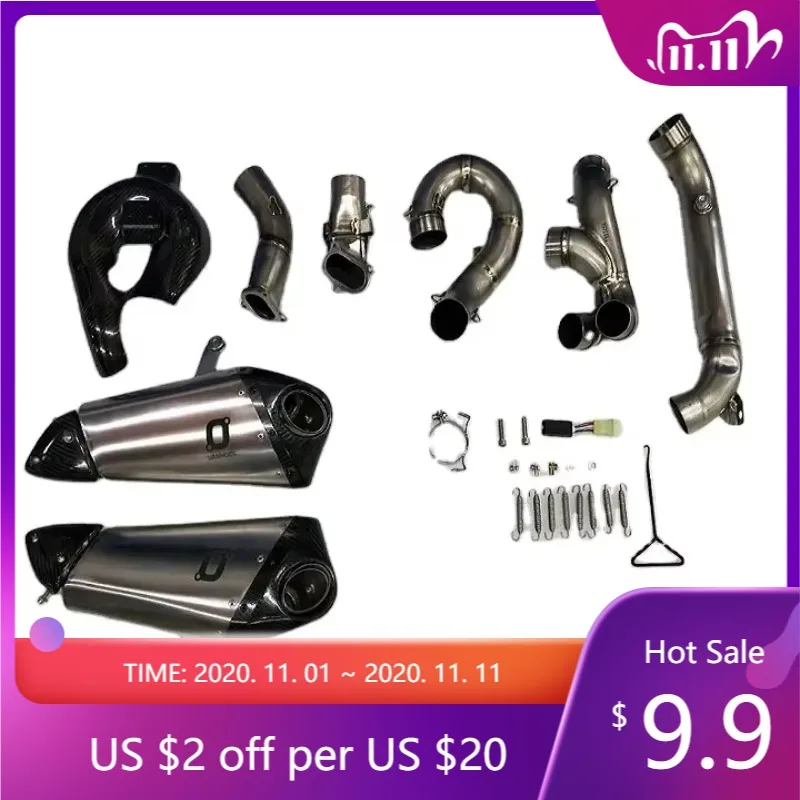 

FBVV Panigale V2 Motorcycle Performance Titanium Exhaust Pipe Muffler System